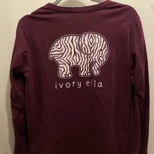 Ivory Ella Zebra Print Long Sleeve